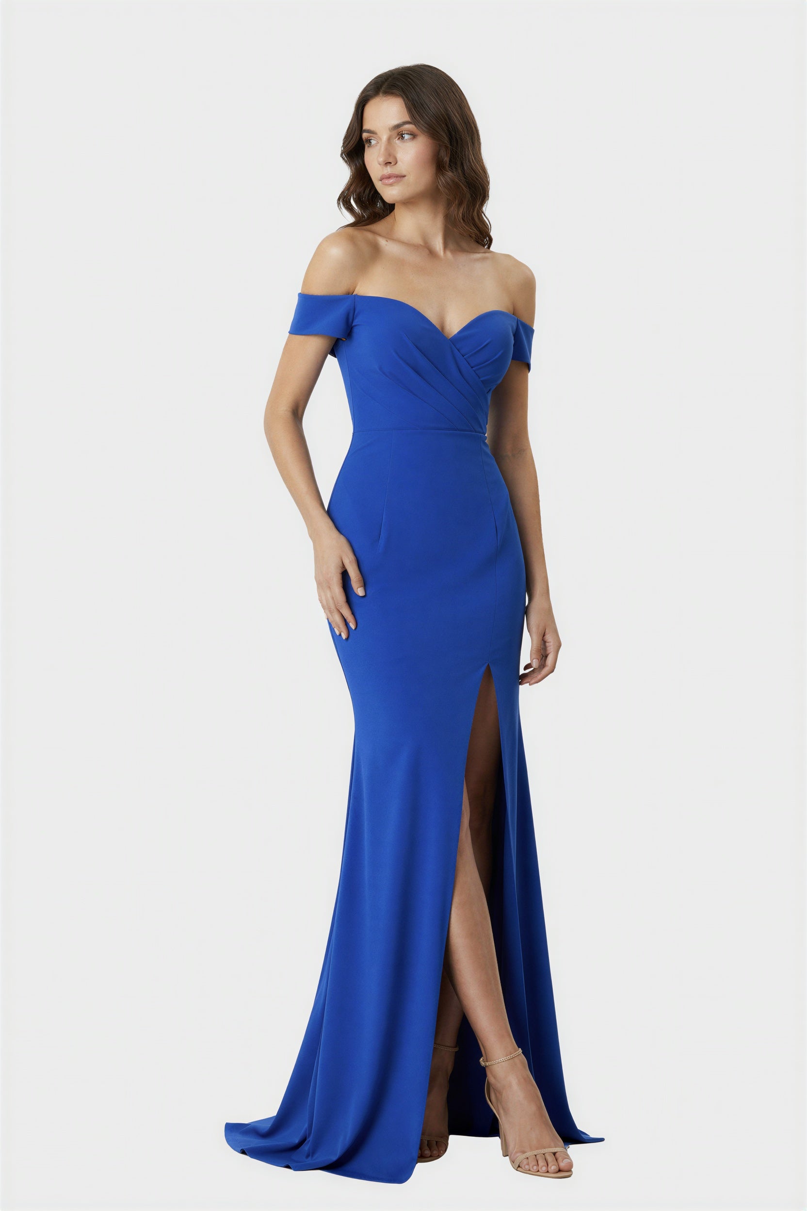 Royal Blue Off-Shoulder Elegant Prom Mermaid Dress